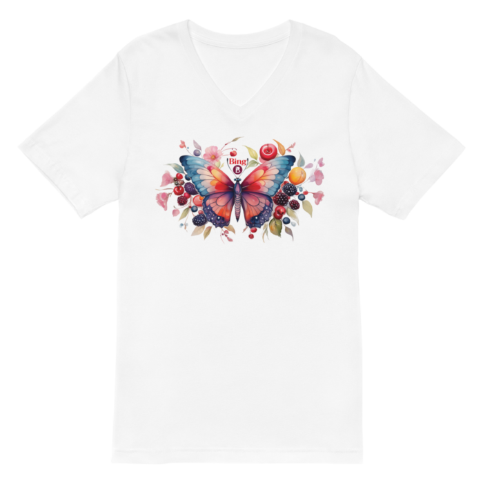 Bing Butterfly Short Sleeve V-Neck T-Shirt - Image 4